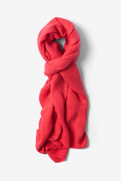 Coral Acrylic Coral Sheffield Scarf