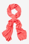 Coral Heathered Scarf Photo (1)