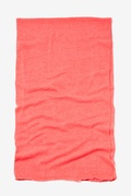 Coral Heathered Scarf Photo (3)