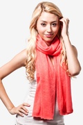 Coral Heathered Scarf Photo (2)