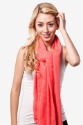 Coral Heathered Scarf Photo (4)