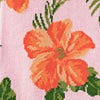 Coral Carded Cotton Aloha Beaches Medium-Large Sock