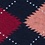 Coral Carded Cotton Argyle Assassin Medium-Large Sock