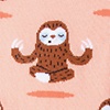 Coral Carded Cotton Don't Hurry Be Happy - Sloths