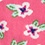 Coral Carded Cotton Garden Grove Floral Medium-Large Sock