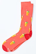 Mint Julep, Please Coral Medium-Large Sock Photo (0)