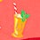 Coral Carded Cotton Mint Julep Please Small-Medium Sock