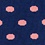 Coral Carded Cotton Power Dots Medium-Large Sock