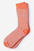 Seal Beach Stripe Coral Sock Photo (0)