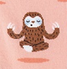 Coral Carded Cotton Sloth Yoga