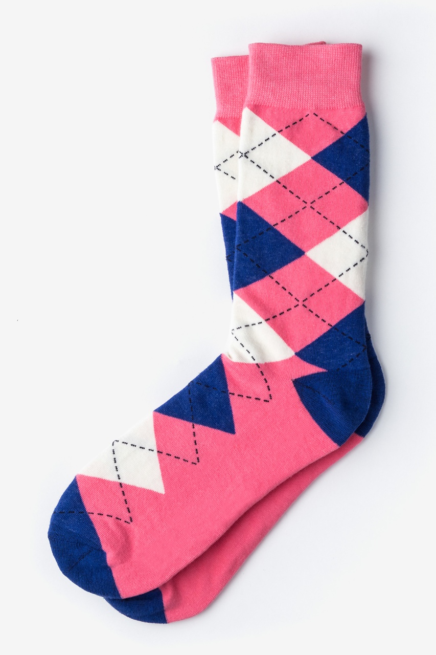 Westminster Argyle Coral Sock Photo (0)