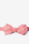 Coral Catalina Diamond Tip Bow Tie Photo (0)