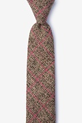 Fletcher Coral Skinny Tie Photo (0)