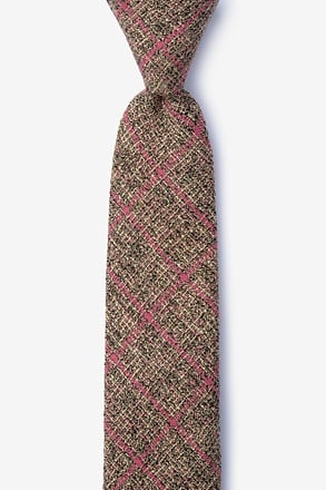 Fletcher Coral Skinny Tie