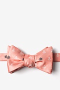 Anchors & Ships Wheels Coral Self-Tie Bow Tie Photo (0)
