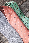 Anchors & Ships Wheels Coral Skinny Tie Photo (1)
