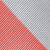 Coral Microfiber Coral & Silver Stripe