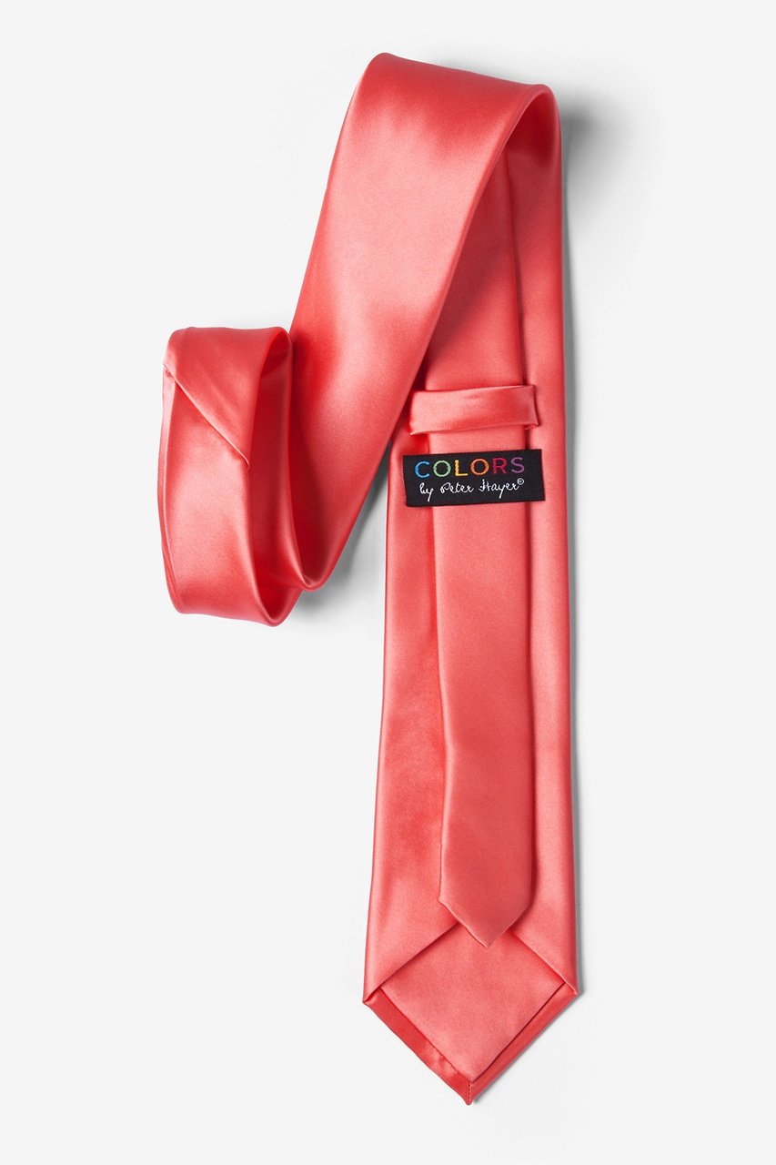 Coral Extra Long Tie Photo (2)