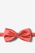 Coral Pre-Tied Bow Tie Photo (0)