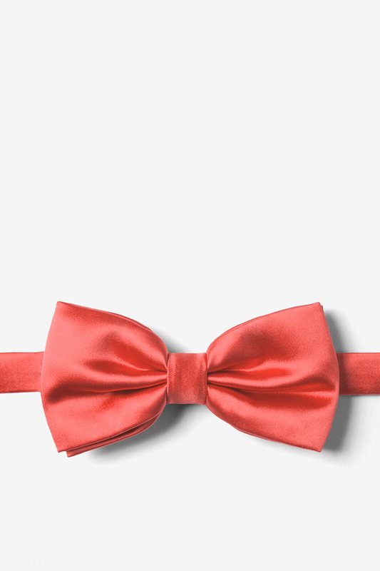 coral bow tie