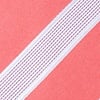 Coral Microfiber Jefferson Stripe Extra Long Tie
