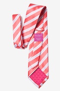 Jefferson Stripe Coral Extra Long Tie Photo (1)