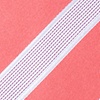 Coral Microfiber Jefferson Stripe Self-Tie Bow Tie