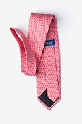 Small Anchors Coral Extra Long Tie Photo (1)
