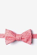 Small Anchors Coral Self-Tie Bow Tie Photo (0)