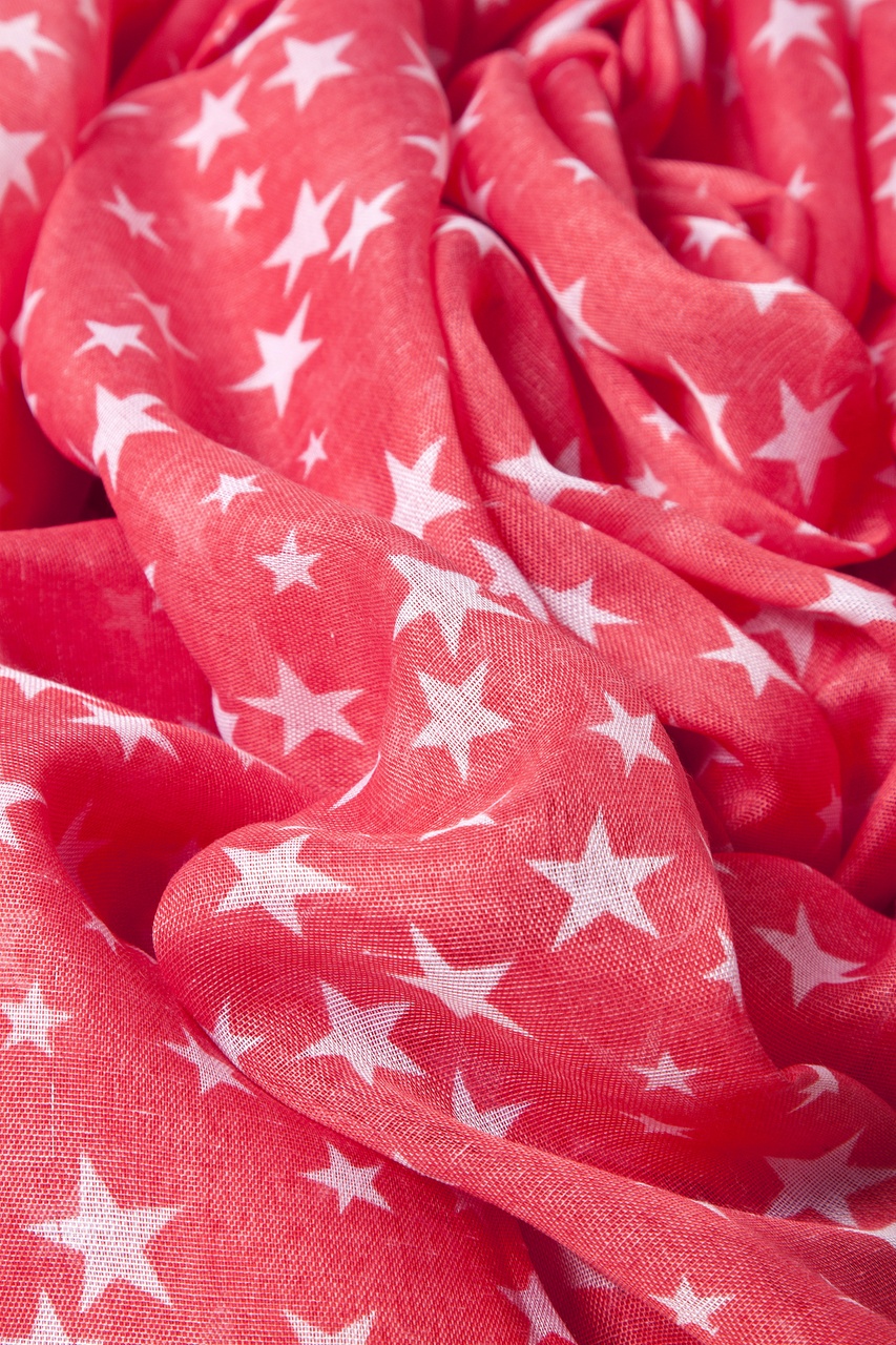 Coral Starry Night Scarf Photo (0)