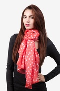 Coral Starry Night Scarf Photo (3)