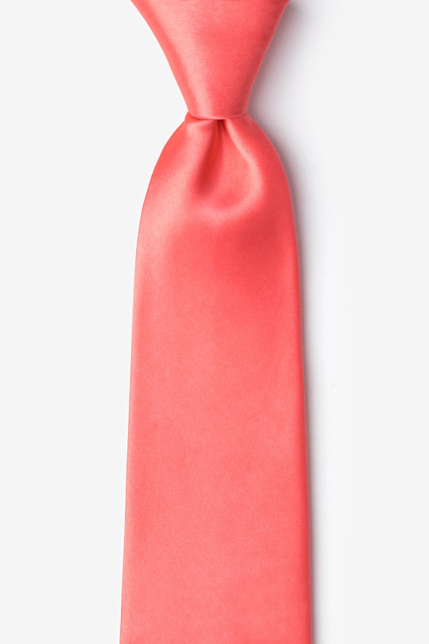 Coral Extra Long Tie Photo (0)