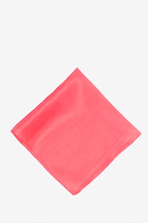 _Coral Pocket Square_