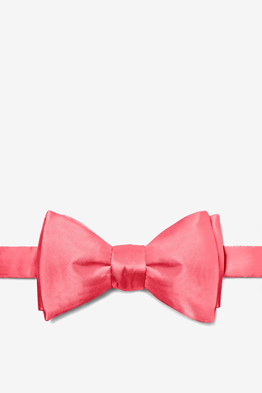 Coral Silk Coral Self-Tie Bow Tie | Ties.com