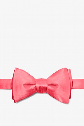 Coral Self-Tie Bow Tie