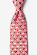 Feather Weather Coral Tie Photo (0)