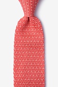 Laos Coral Knit Tie Photo (0)