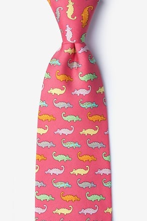 Later Gator Coral Tie