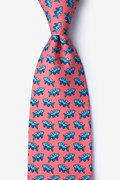 Something Fishy Coral Tie Photo (0)