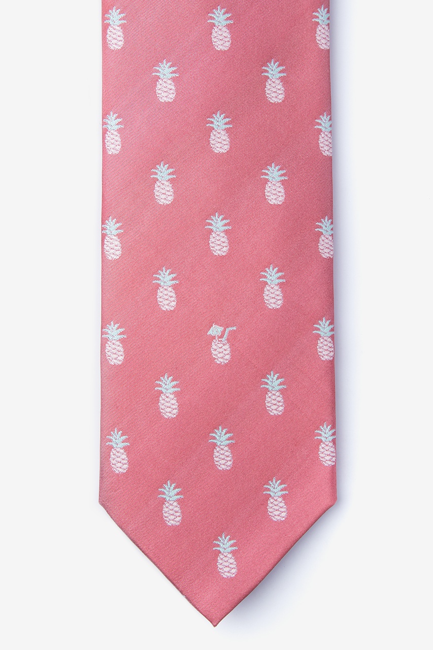 Tropic Like its Hot Coral Tie Photo (0)