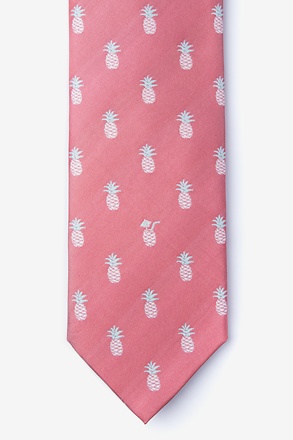 Tropic Like its Hot Coral Tie