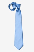 Cornflower Blue Extra Long Tie Photo (4)