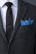 Cornflower Blue Pocket Square Photo (2)