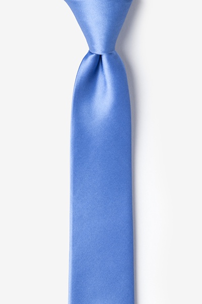 Cornflower Blue Silk Cornflower Blue Skinny Tie