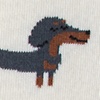 Dachshund | Weiner Dog Cream Sock