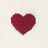 Cream Carded Cotton Love Hearts