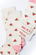 Watermelon Cream Women's Sock Photo (2)