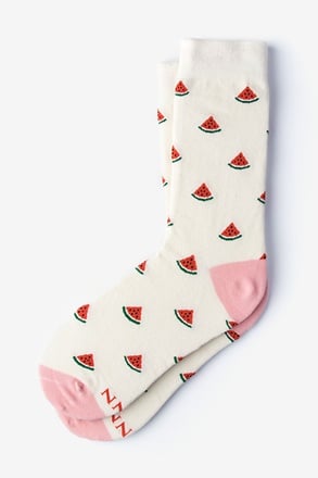 _Watermelon Cream Women's Sock_