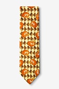 Harlequin Pumpkin Cream Tie Photo (1)