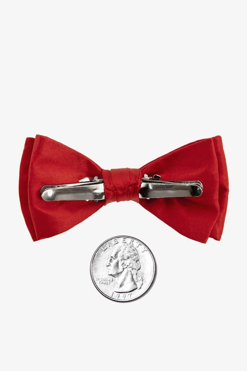 Crimson Red Bow Tie For Infants Photo (1)